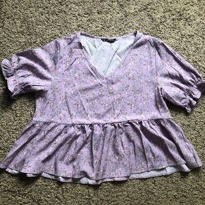 Lilac floral top